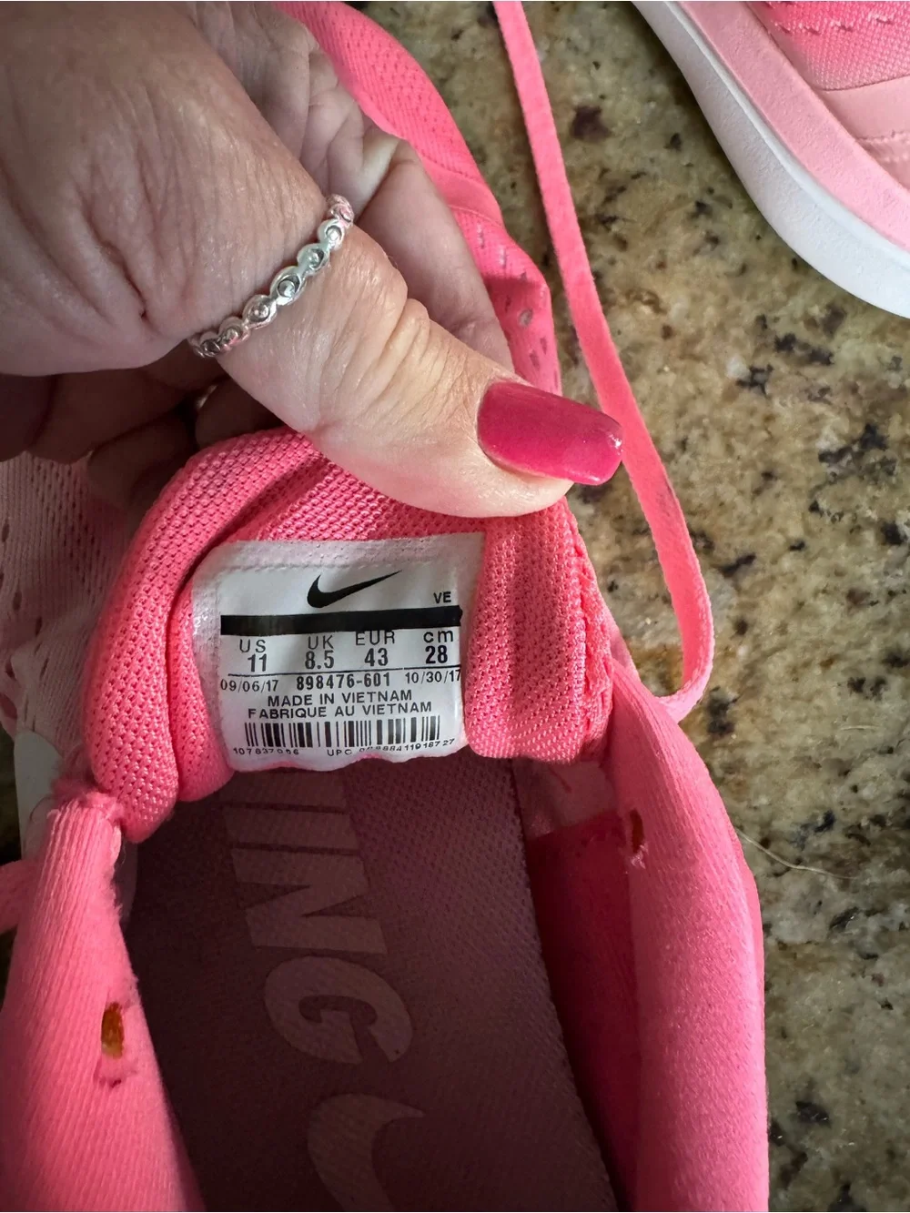 Nike Women's Pink Athletic Running Shoes